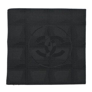 Chanel Black Nylon Travel Line Bifold Wallet